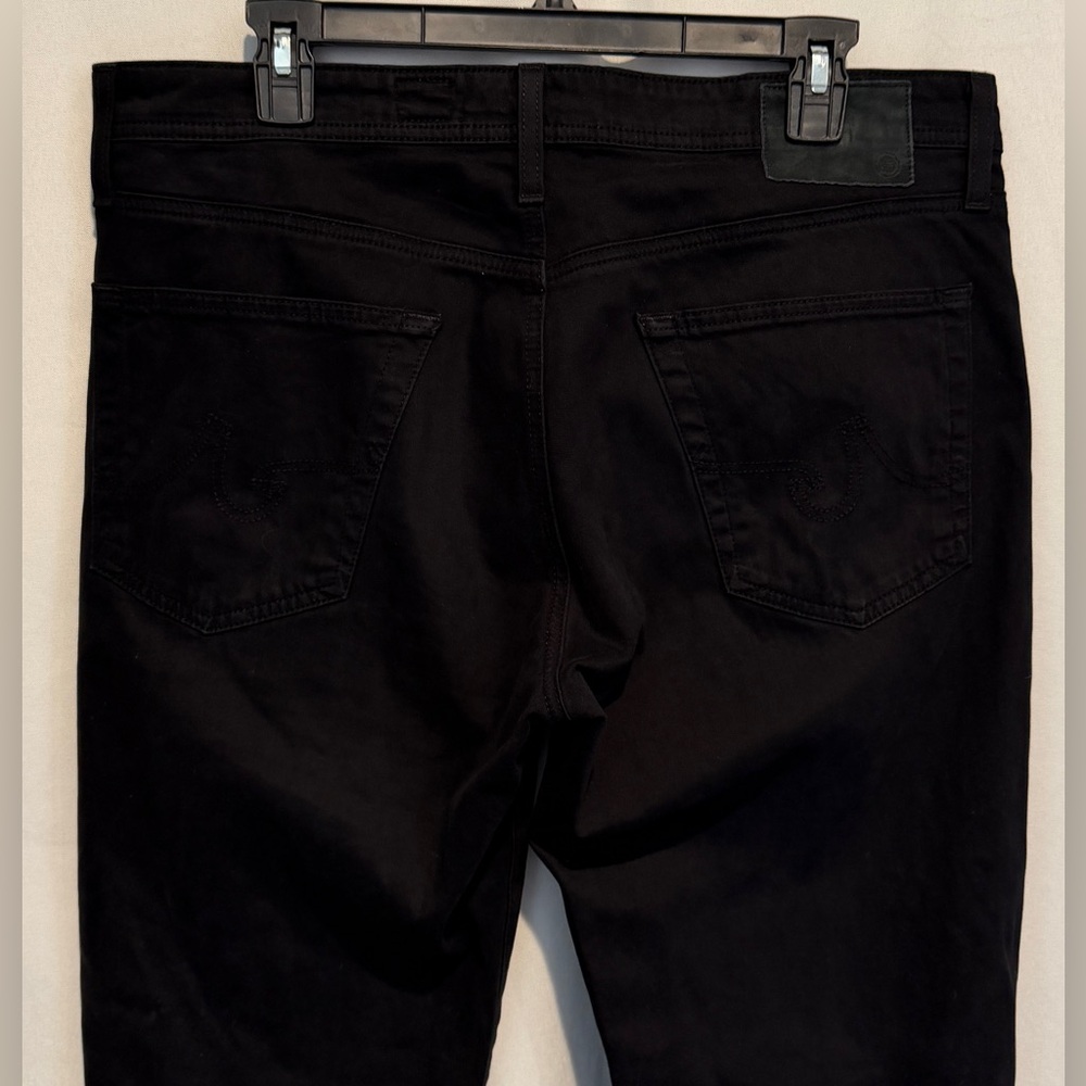 AG Adriano Goldschmied Jeans 34x34 The Protege Black Straight Leg Sueded 36x34 - Picture 8 of 12